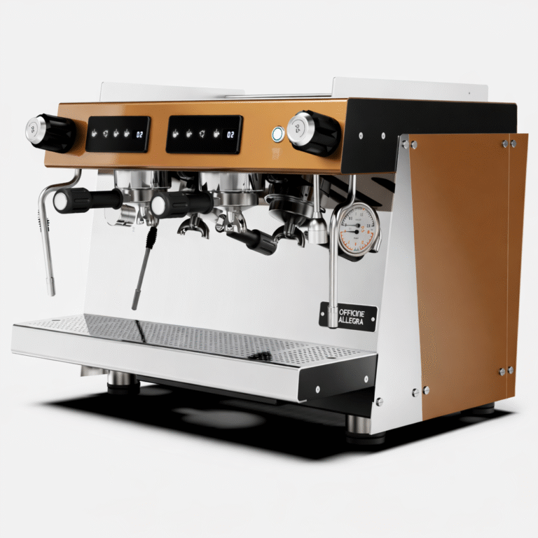 DInamica 2 group coffee machine Bronze